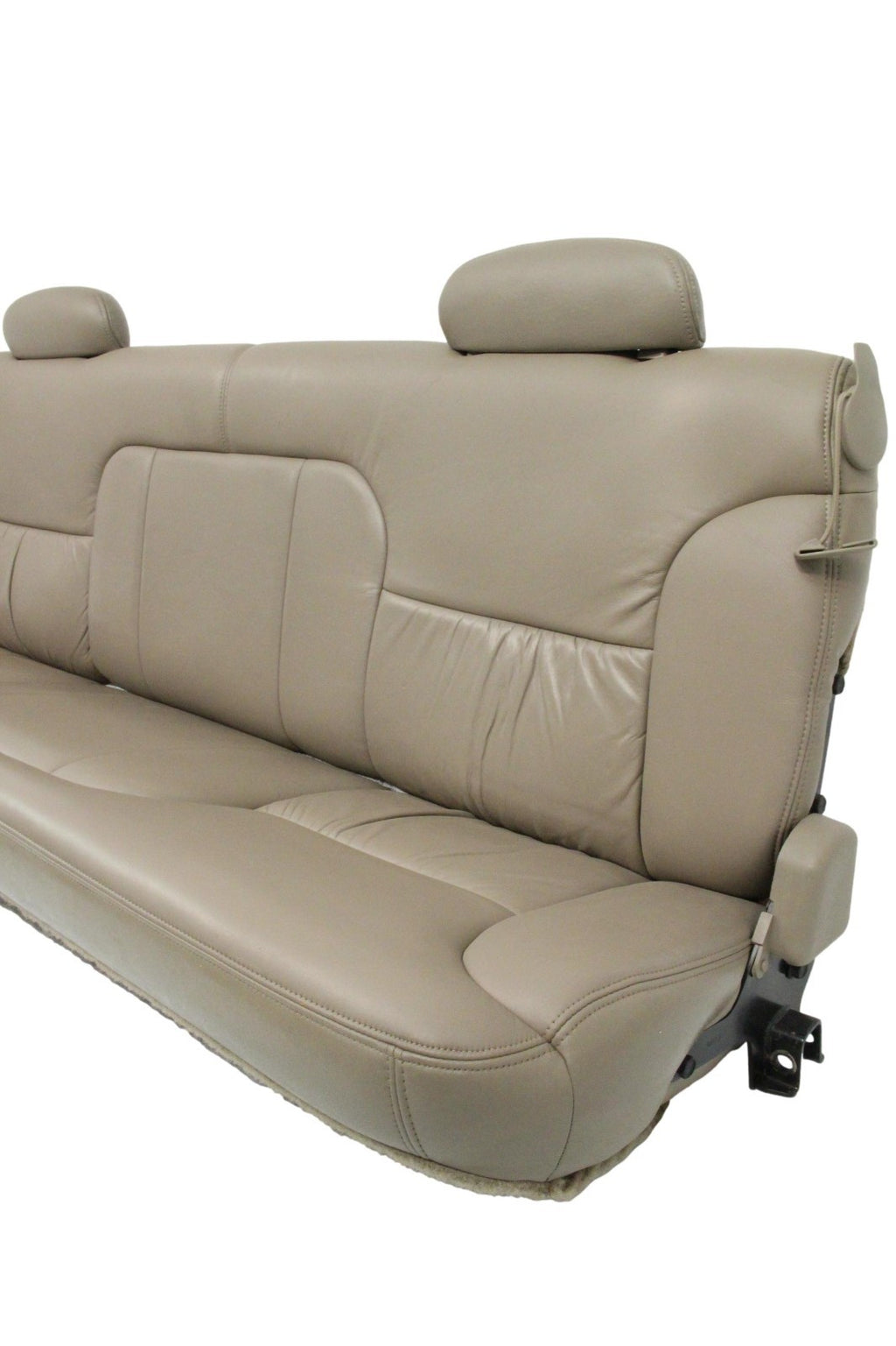 1995-2000 GMC Sierra Chevy Silverado Seats Set, Neutral Tan Leather Extended Cab