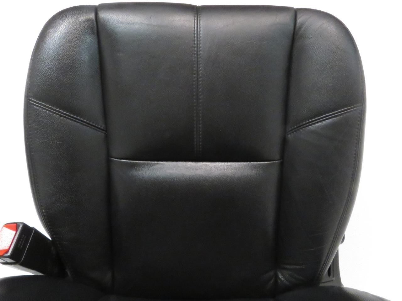 2007 - 2014 Sierra Silverado Front Seats, LT2 Black Leather, Heated & Powered
