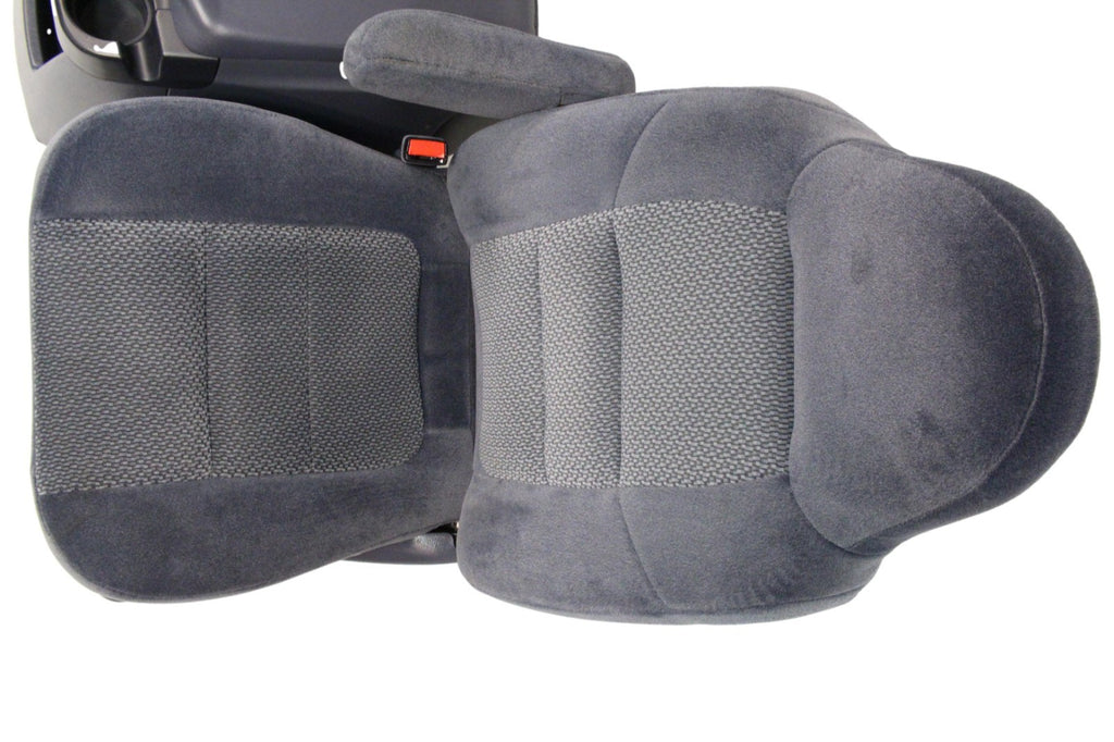 1999 - 2007 Ford Super Duty Front Bucket Seats, Denim Blue Cloth Fits 73+ Trucks