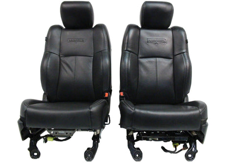 2002 - 2018 Ram Front Seats, Laramie Black Leather Heated Cooled w/ Memory