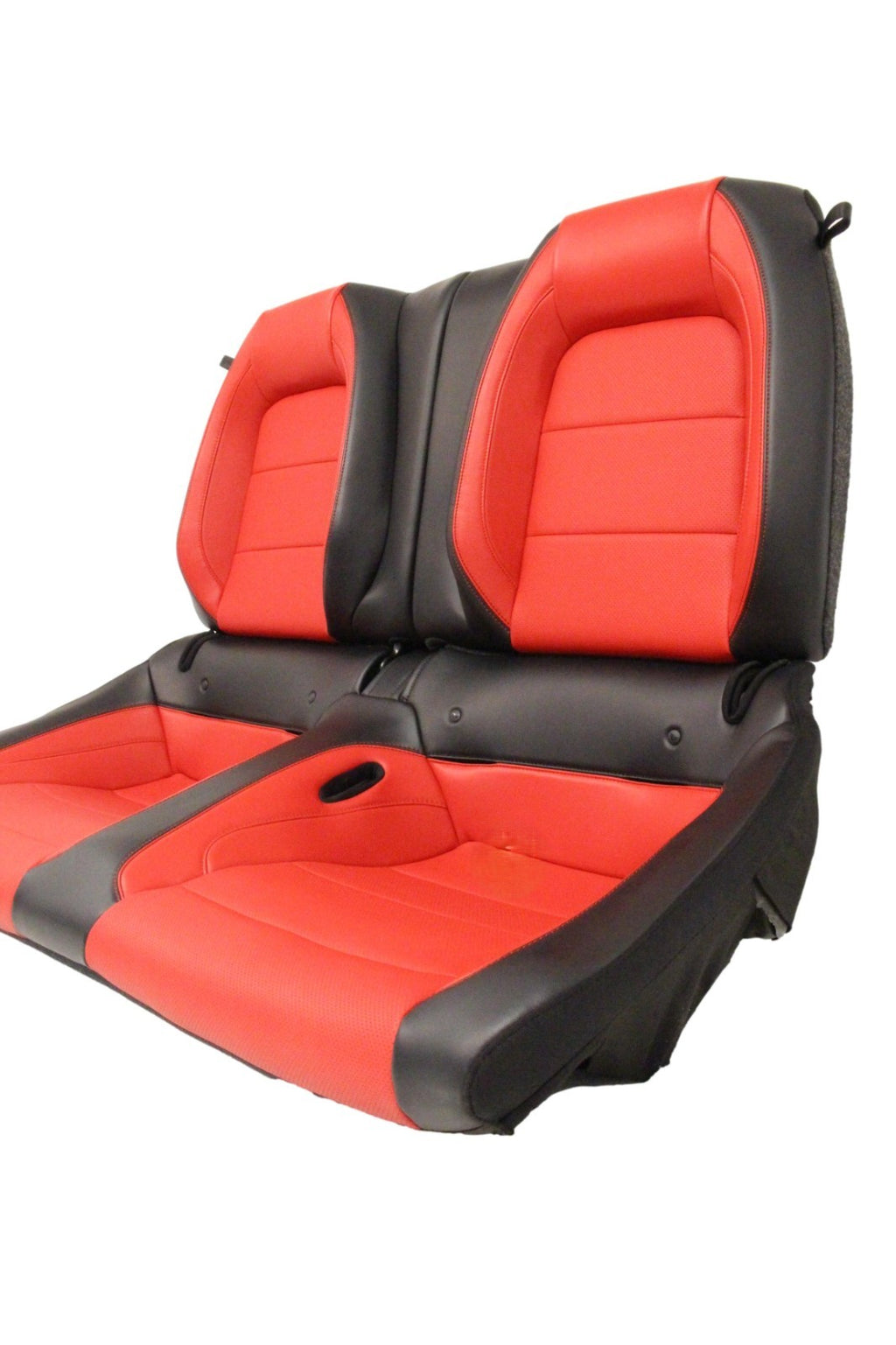 2015 - 2023 Ford Mustang Seats Set, GT Premium Coupe - Showstopper Red Leather