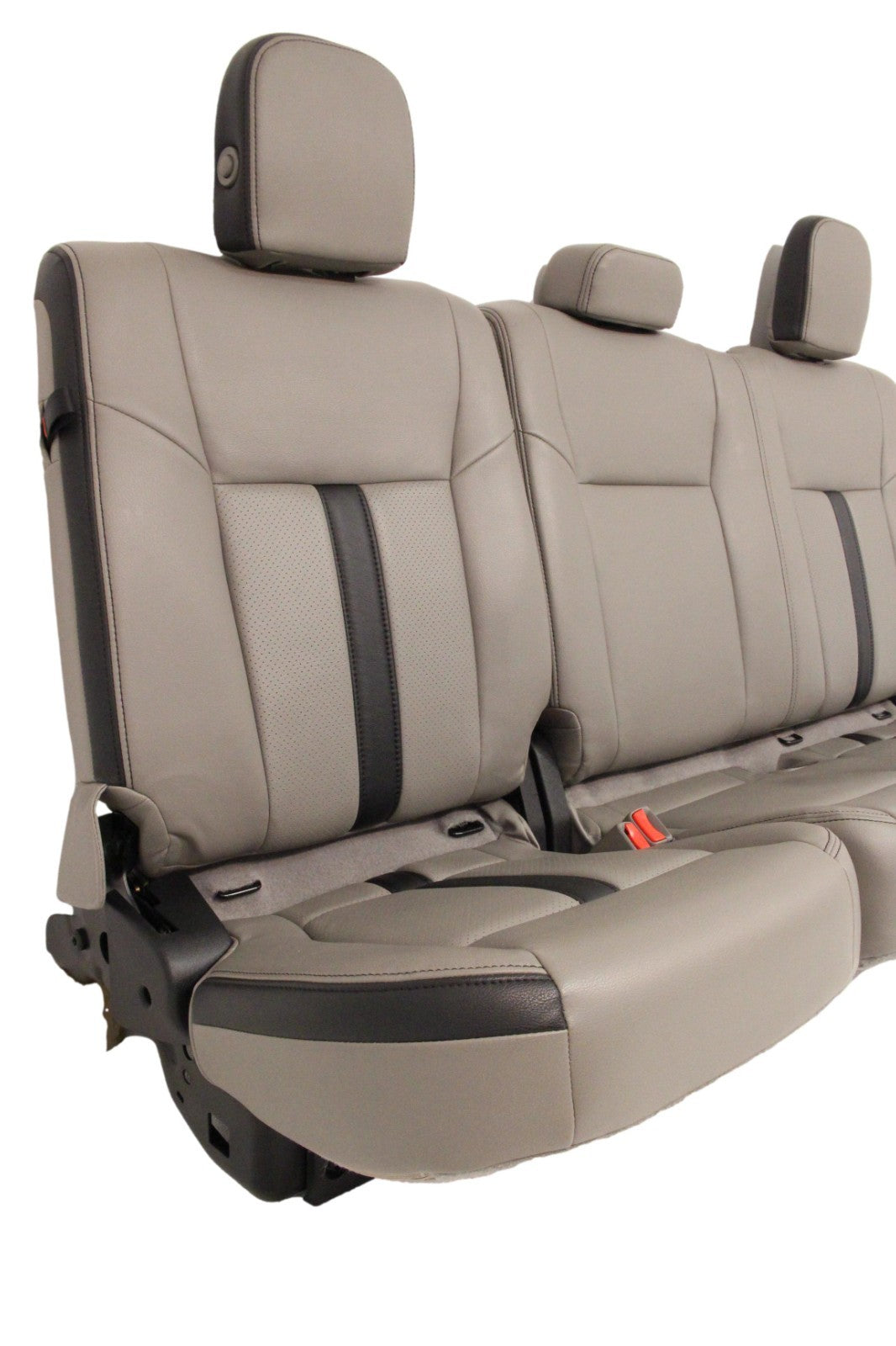 2015-2022 Ford F150 Super Duty Supercab Seats, XLT w/ Katzkin Earth Gray Leather