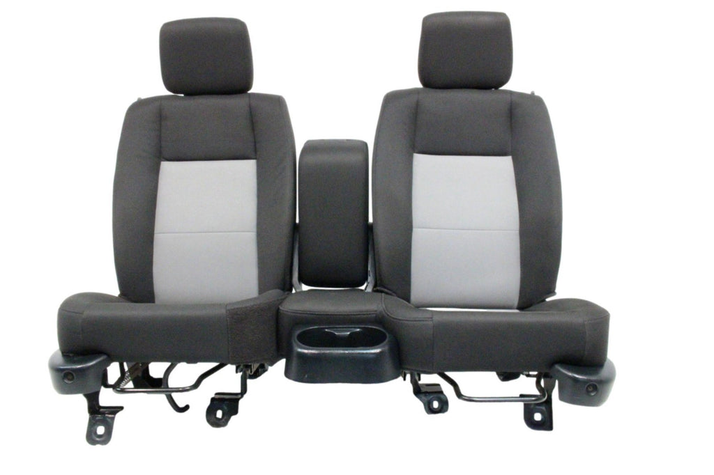 1998 - 2011 Ford Ranger Seats, 60-40 Split Bench, Black Gray Cloth, Extended Cab