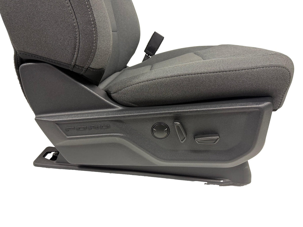 2021-2026 Ford F-150 Front Seats, XLT Mid 302A Gray Cloth OEM Dual Power Heated