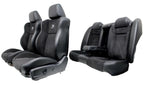 11-23 Dodge Charger SRT Seats, Scat Pack Black Alcantara Leather w/ Heat Cool