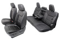 19-22 Silverado Sierra Heated Cooled Black Leather Seats Front & Rear Set OEM