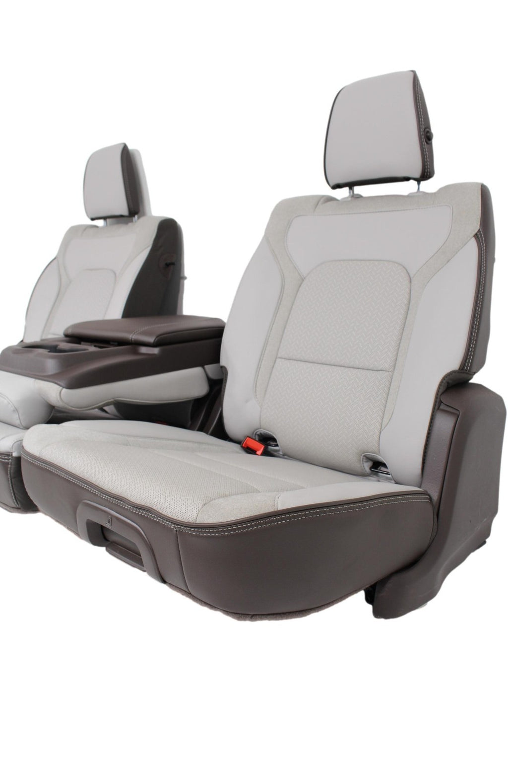 2019 - 2025 Ram 1500 Seats, Crew Cab Set, Laramie Leather, Salt Gray Bison Brown