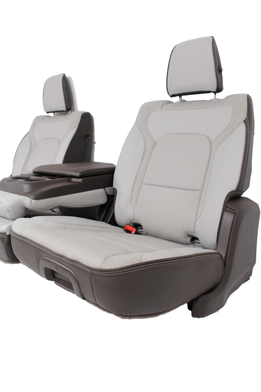 2019 - 2025 Ram 1500 Seats, Crew Cab Set, Laramie Leather, Salt Gray Bison Brown