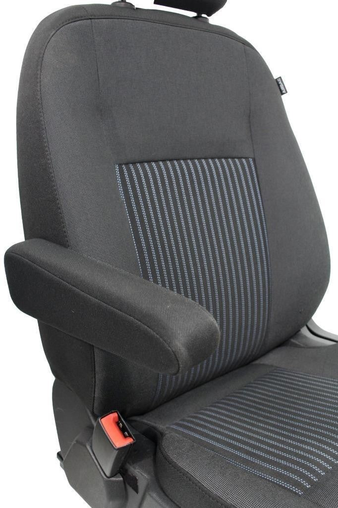 2015 - 2026 Ford Transit Front Seats, Charcoal Cloth w/ Heated Power Driver Seat