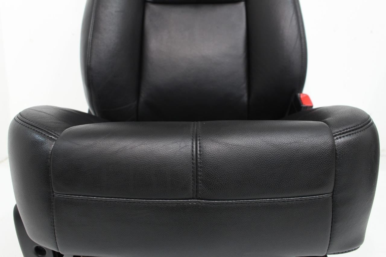 2007-2014 GM Silverado Tahoe Front Seats, LT Black Leather Lumbar w Driver Power