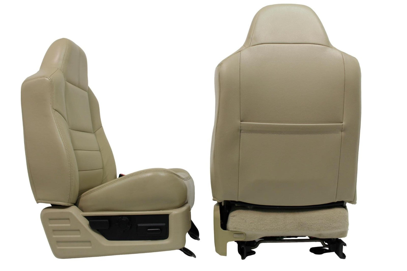 2008 - 2010 Ford Super Duty Front Seats, Lariat Tan Leather Heated Powered OEM