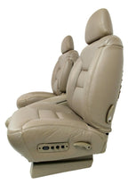 1995-2000 Chevy Front Seats & Console, Neutral Tan Power Leather, GMT400 C/K