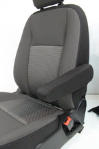2015 - 2026 Ford Transit Seats, Dark Gray Cloth, Manual w/ Dual Armrests Lumbar