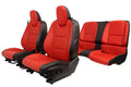 2010 - 2015 Chevrolet Camaro SS Seats Set, Inferno Orange Leather Heated 2SS