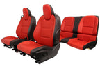 2010 - 2015 Chevrolet Camaro SS Seats Set, Inferno Orange Leather Heated 2SS