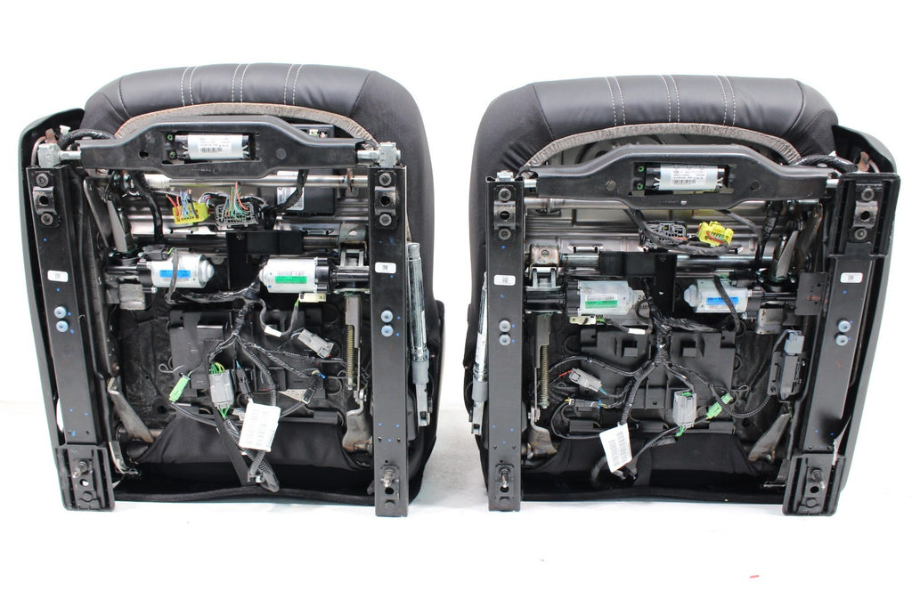 2011 - 2023 Chrysler 300 S Black Leather Front Seats, White Stitching, Heated