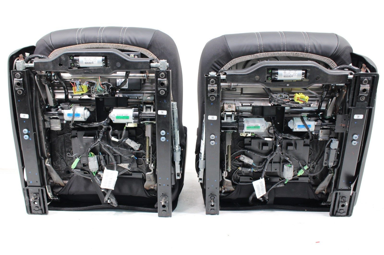 2011 - 2023 Chrysler 300 S Black Leather Front Seats, White Stitching, Heated