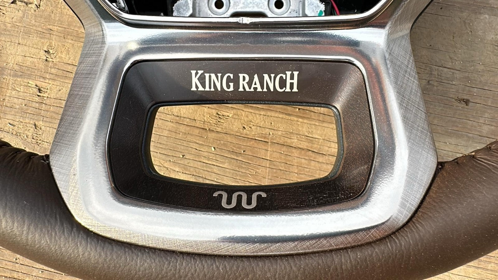 23 - 25 Ford Super Duty King Ranch OEM Steering Wheel w/ Controls RC3B3600HB3ET7