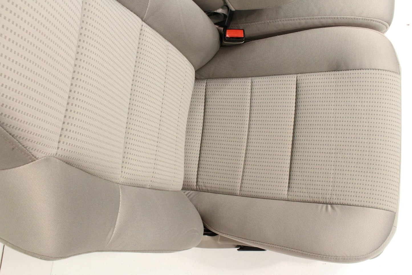 1999-2010 Ford Super Duty Stone Gray Cloth Bucket Seats with Folding Jump Seat