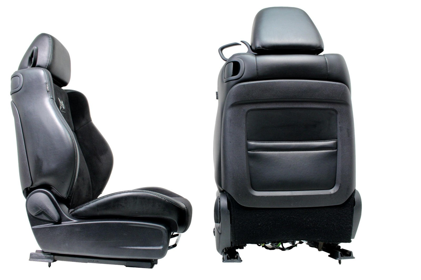 2008 - 2023 Dodge Challenger Seats Front Rear Black Leather w/ Suede, Scat Pack