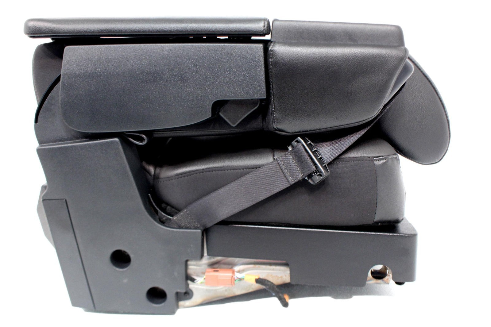 2015 - 2025 Ford F150 Super Duty Jump Seat Center Console, Black Leather Lariat