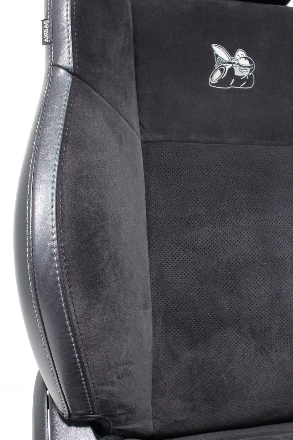 2008 - 2023 Dodge Challenger Seats, Black Leather w/ Alcantara Suede, Scat Pack