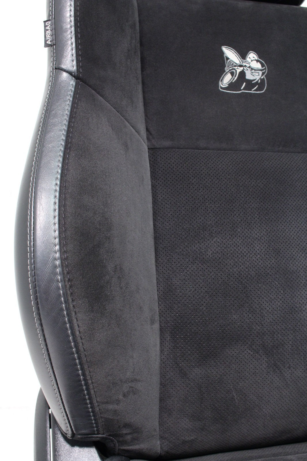 2008 - 2023 Dodge Challenger Seats, Black Leather w/ Alcantara Suede, Scat Pack