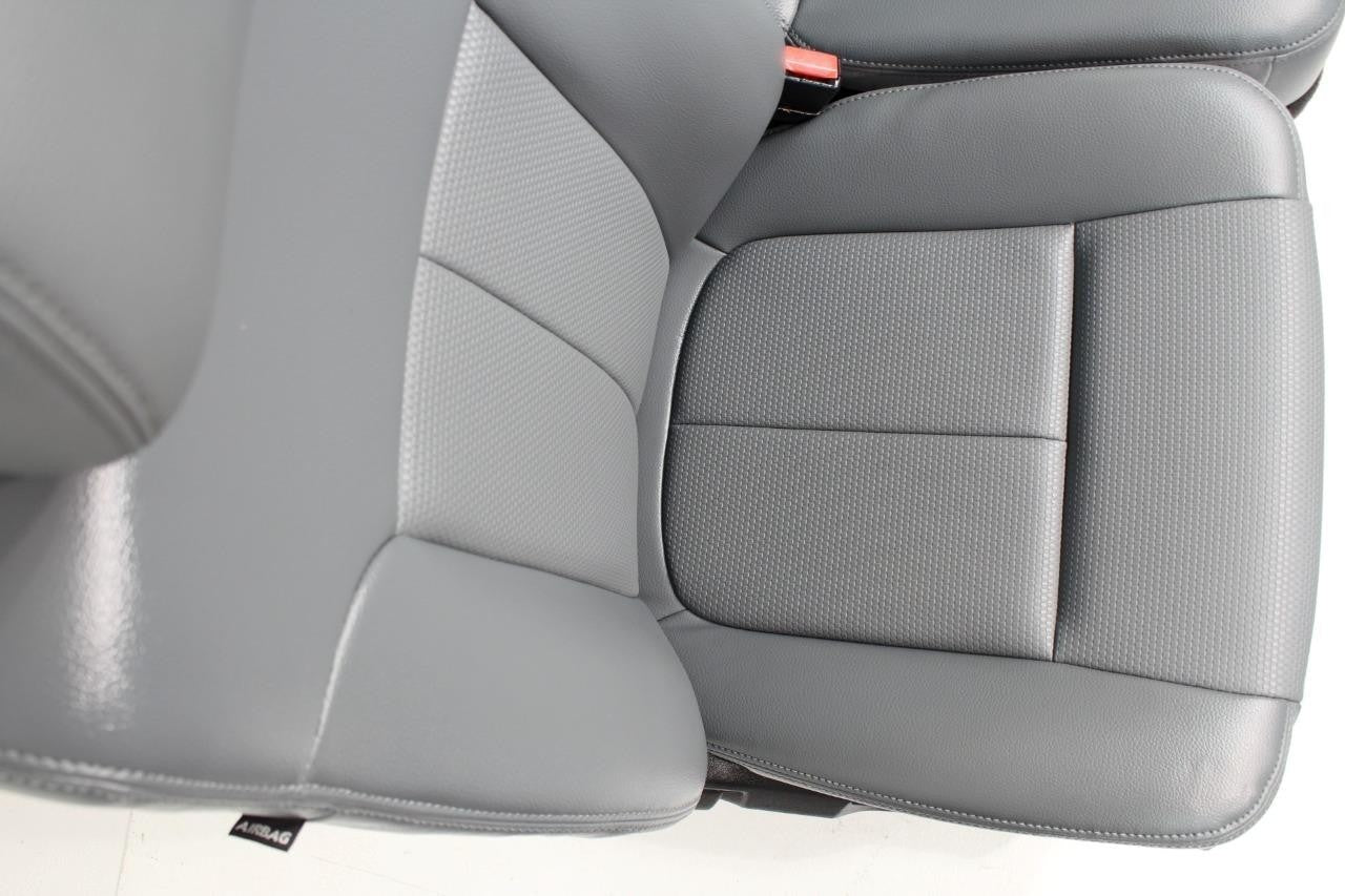 1999 - 2016 Ford Super Duty Front Seats, XLT Steel Gray Vinyl Bench w/ Jumpseat