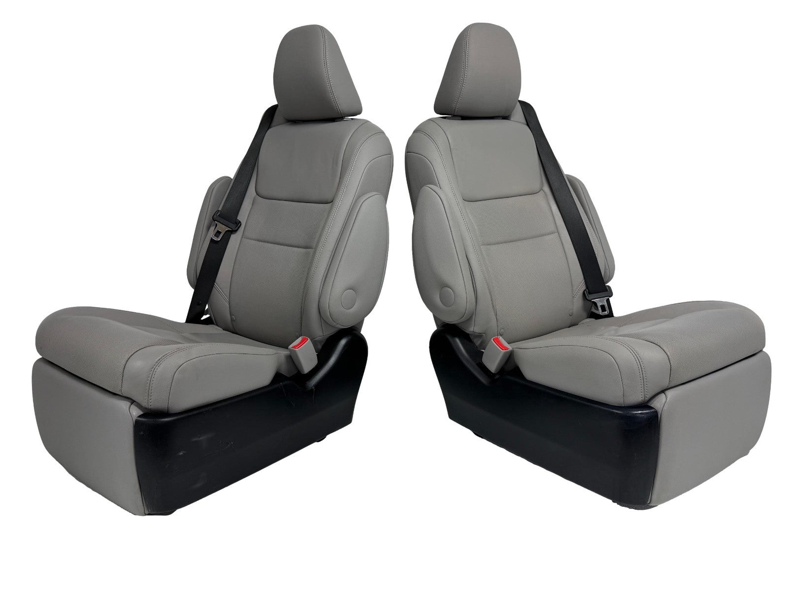 2011–2020 Toyota Sienna 2nd Row Captain's Chair Recliner Seats, Gray Leather OEM
