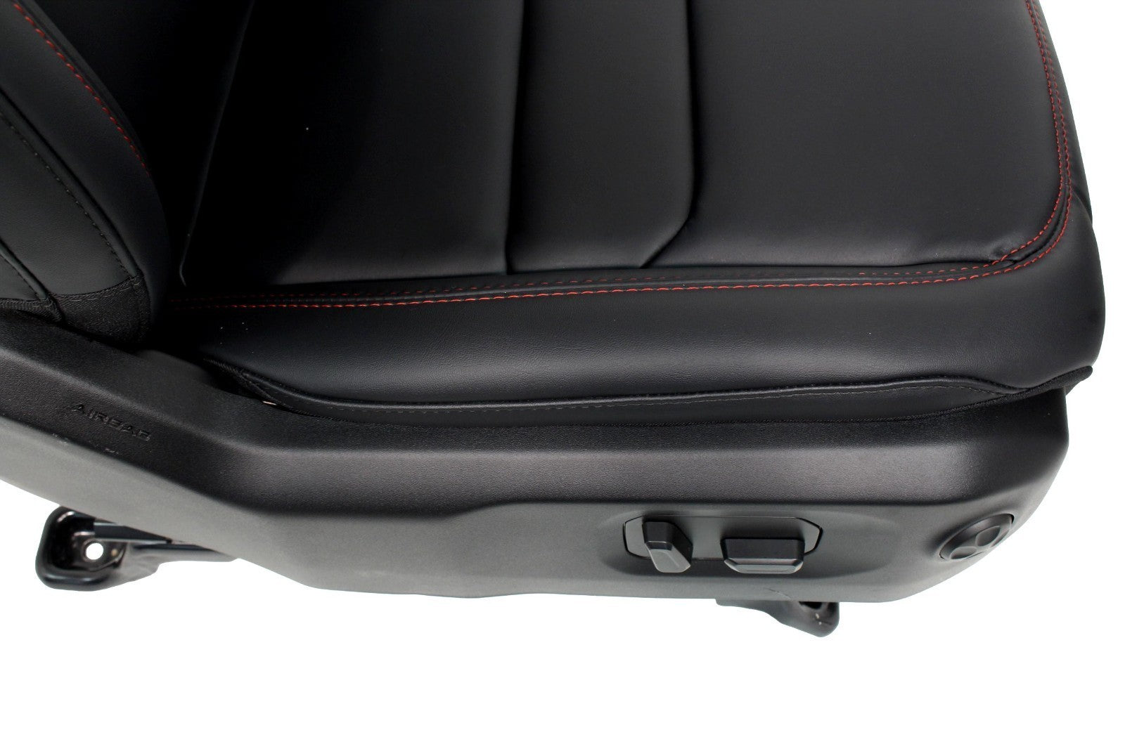 2018 - 2026 Jeep Wrangler Seats Set, JKU 4Dr Rubicon Black Nappa Leather w/ Red