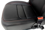 2018 - 2026 Jeep Wrangler Seats Set, JKU 4Dr Rubicon Black Nappa Leather w/ Red