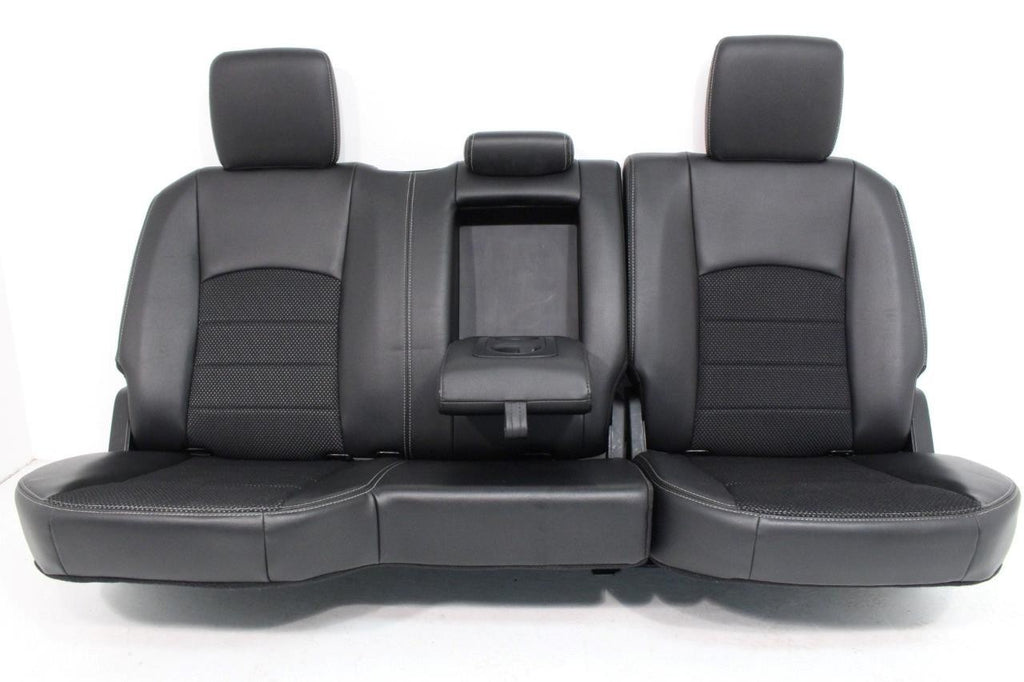 2002 - 2018 Dodge Ram Seats Set, Crew Cab, Sport Black Leather Powered Heated