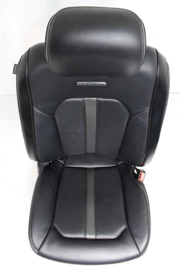 2015 - 2022 Ford F150 Super Duty Platinum Front Seats, Black Leather Heat & Cool