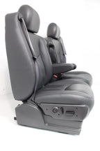 99-06 Sierra Silverado Front Seats, Dark Pewter Leather, Power Lumbar Bolster