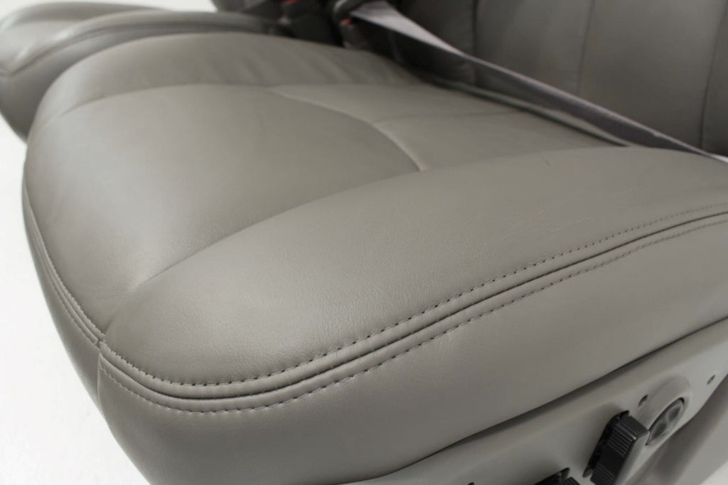 99 - 06 Silverado Sierra Tahoe Yukon Heated Power Leather Seats Pewter Gray OEM