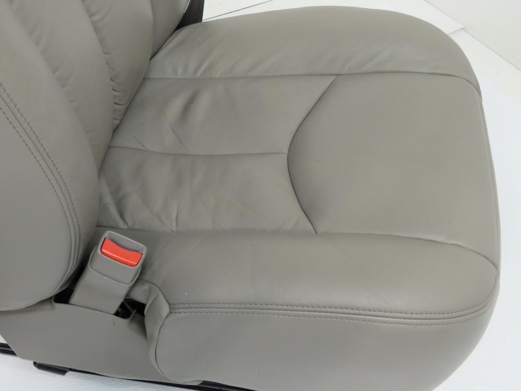 1999-2007 Sierra Silverado Seats, Pewter Gray Leather Power Driver w/o Armrests