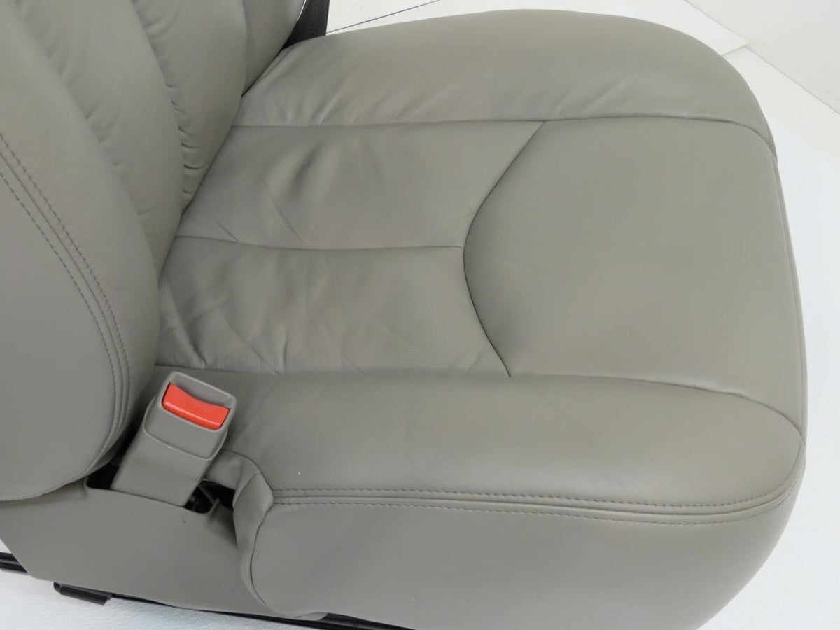 1999-2007 Sierra Silverado Seats, Pewter Gray Leather Power Driver w/o Armrests
