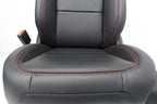 18 - 26 Jeep JL JLU JT Wrangler Front Seats, Rubicon Black Nappa Leather w/ Red