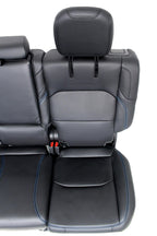 21-25 Jeep JL JLU 4xE Wrangler Back Seats, Black Nappa Leather Surf Blue Stitch