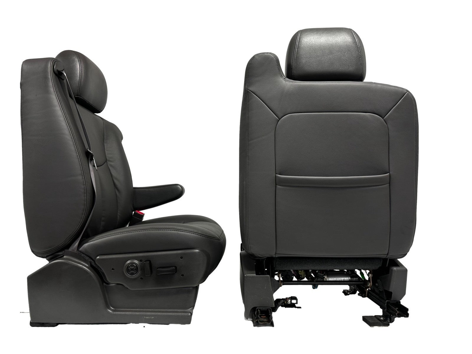 1999 - 2006 Chevy Silverado Front Seats, LT New Leather Dark Pewter Power Heated