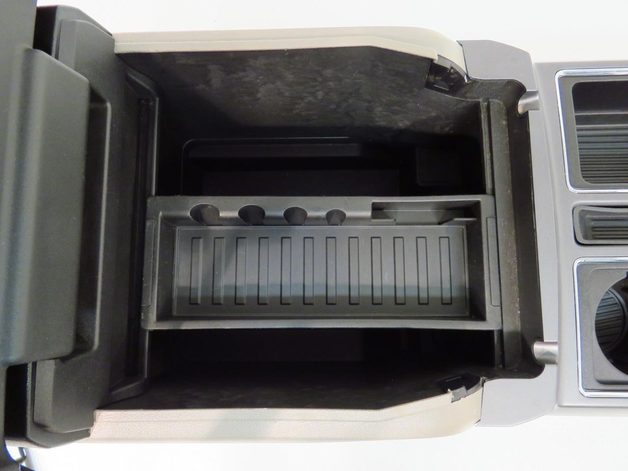 15-22 Ford Truck Center Console & Install Kit w/o Shifter - Gray Leather XLT