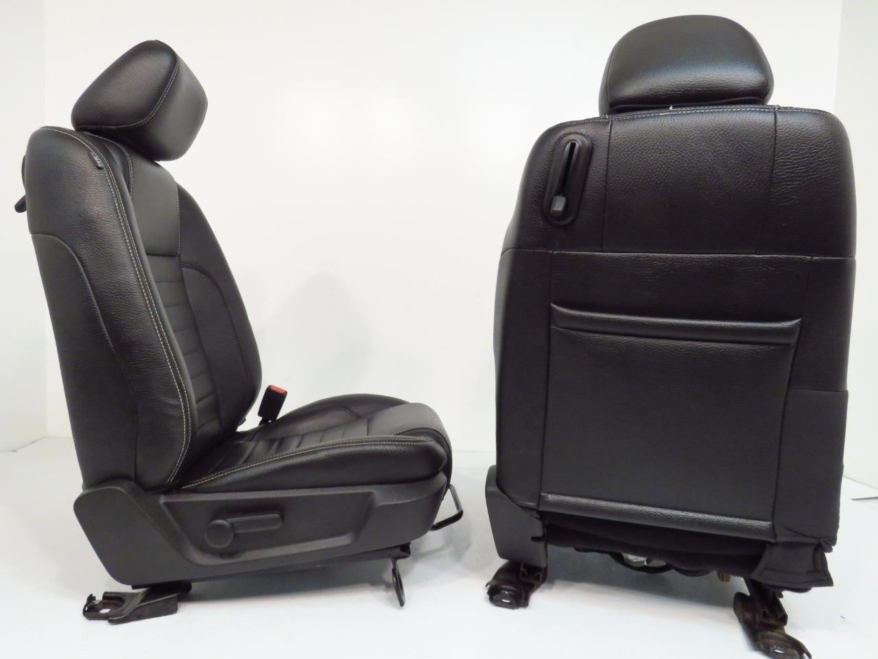 2005 - 2014 Ford Mustang Front Seats, GT Black Leather w/ Power Driver OEM