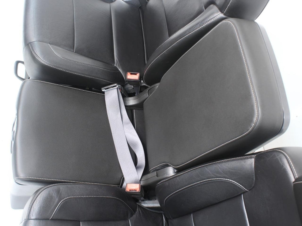 2014 - 2019 GM Sierra Silverado LT Front Seats, Power Black Leather, w/ Jumpseat