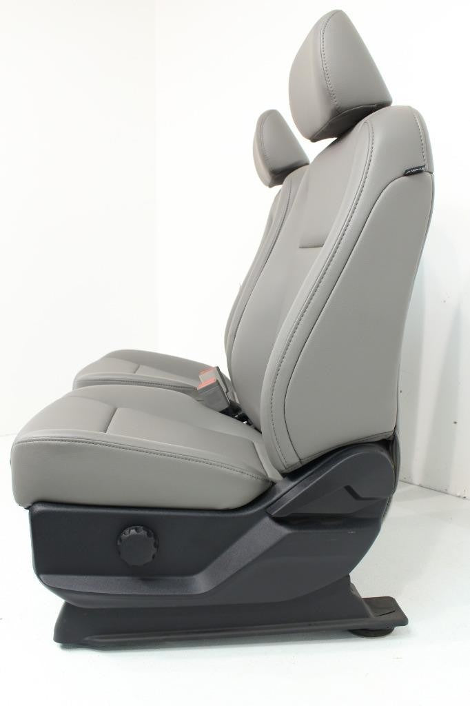 2015 - 2022 Ford F150 & Super Duty Front Seat Pair, All Cabs XL Earth Gray Vinyl