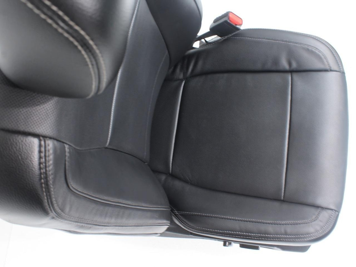 2015-2022 Ford F150 Super Duty Lariat Front Seats, Black Leather Heat Ventilated