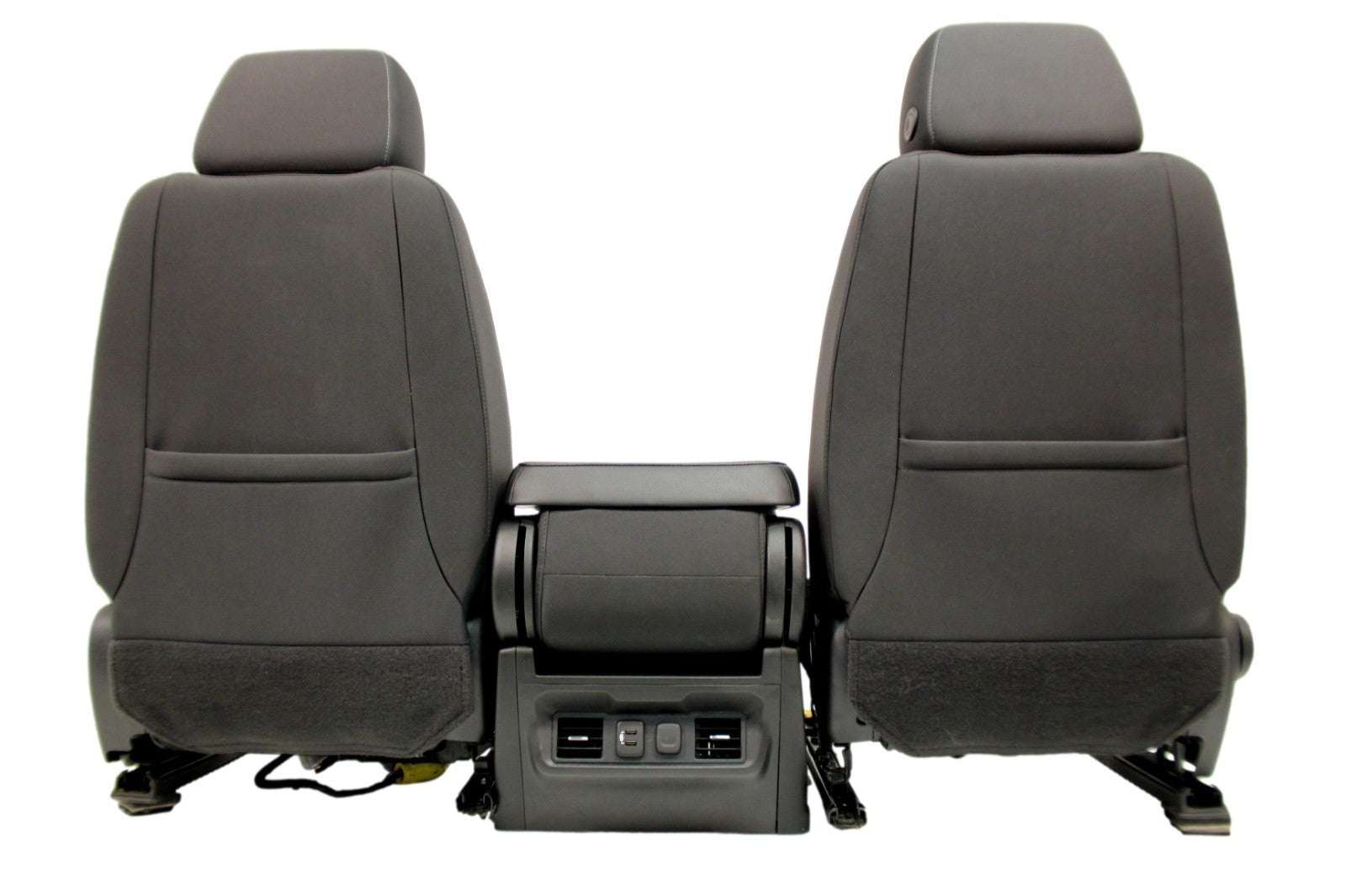 2019 - 2026 Chevy Silverado Split Bench Seat, LT Black Cloth w/ Power Driver