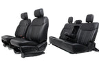 2019 - 2023 Ford Ranger Seat Set, Lariat Heated Black Leather Front & Rear OEM