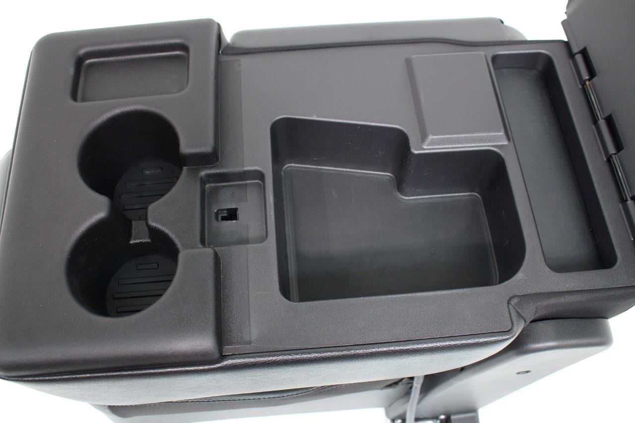 11-16 Ford F250 Super Duty Lariat Jump Seat Console Black Leather Kit Complete