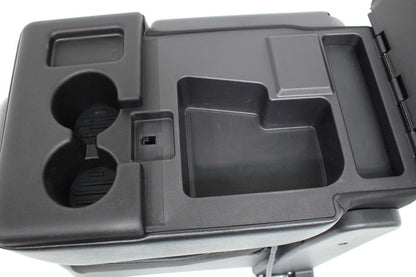 11-16 Ford F250 Super Duty Lariat Jump Seat Console Black Leather Kit Complete