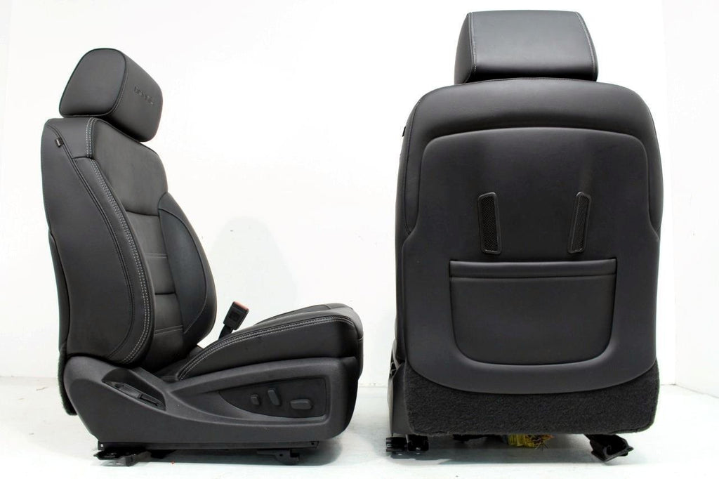 2015-2017 GMC Yukon Denali Front Seats, OEM Black Leather Heated Cooled